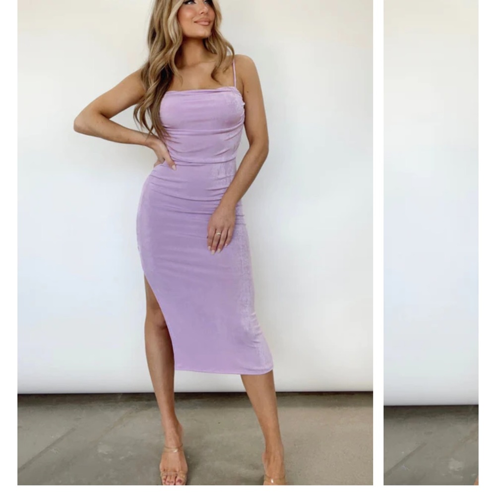 Lavender Midi Dress